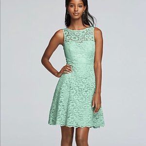 Mint Lace Bridesmaid Dress